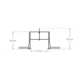 Φωτιστικό FOS 17000 LED Χωνευτό 95W 4000K Λευκό KALFEX