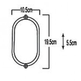 Φωτιστικό Χελώνα LED 14W 3000k Μαύρο Bulkhead 40-100056 BAND