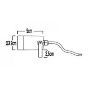 Σποτ Επίτοιχo LED 3W 3000K Ανθρακί Minima 40-900062 G.K.