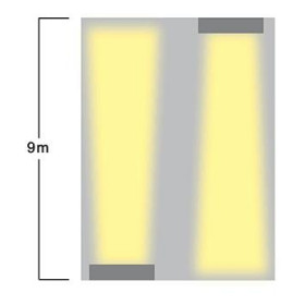Απλίκα LED 14W 3000K Ανθρακί Rec 40-900068 G.K.
