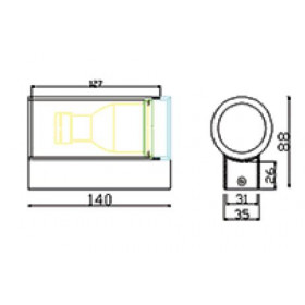 Σποτ Επίτοιχo GU10 Ανθρακί Flex 40-900240 G.K.