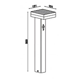 Ηλιακό Φωτιστικό LED 6W 4000k Ανθρακί Με Αισθητήρα Κίνησης Ilios 40-900243 G.K.
