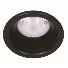 Σπότ Χωνευτό LED 3W 3000k Μαύρο Σταθερό Beam 42-000002 G.K.