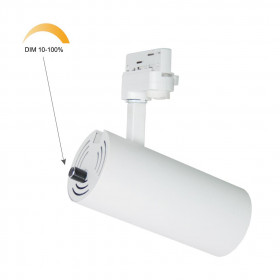 Φωτιστικό Σπότ Ράγας LED 30W 3000k 1 Φάσης Μαύρο 43-000448 G.K.