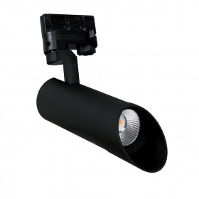 Φωτιστικό Σπότ Ράγας LED 9W 3000k 3 Φάσεων Μαύρο Roll 43-000556 G.K.