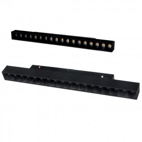 Γραμμικό Φωτιστικό Ράγας LED 18W 3000k Μαγνητικό Μαύρο Flexo2 43-000726 G.K.