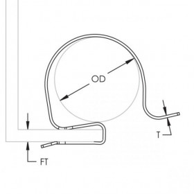 Κλιπ Στερέωσης Σωλήνα 19-24mm Σε Φλάτζα 4-7mm 47SC1924 ERICO CADDY