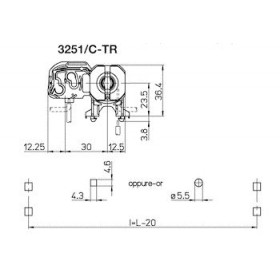 Ντουί T8 Πλαστικό Διάφανο Με Βάση Starter 3251/C STUCCHI