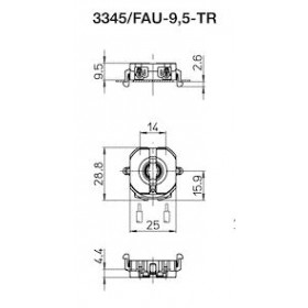 Ντουί T8 Πλαστικό Διάφανο 3345/FAU-9,5-TR STUCCHI