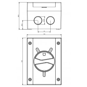 Διακόπτης Φορτίου Επίτοιχος 3P 20A IP66 Emergency Isolators-TP SCAME