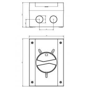 Διακόπτης Φορτίου Επίτοιχος 3P 63A IP66 Emergency Isolators-TP SCAME