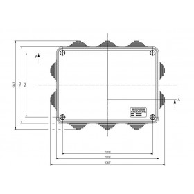 Κουτί Διακλάδωσης Επίτοιχο 150x110x70mm HF IP55 685.006 SCAME