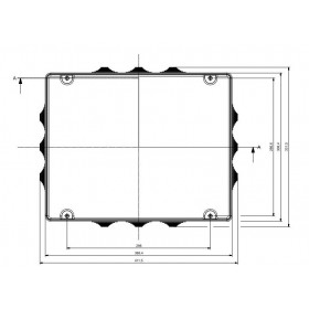 Κουτί Διακλάδωσης Επίτοιχο 380x300x120mm HF IP55 685.010 SCAME