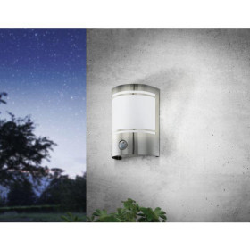 Απλίκα E27 Inox Με Αισθητήρα Κίνησης Cerno 30192 EGLO