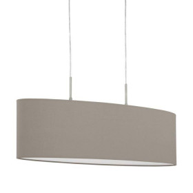Φωτιστικό Μονόφωτο E27 Νίκελ Και Taupe Pasteri 31581 EGLO
