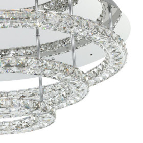 Πλαφονιέρα LED 61W 3000k Χρώμιο Και Διάφανο Toneria 39002 EGLO