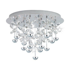Πλαφονιέρα LED 27W 3000k Χρώμιο Και Κρύσταλλο Pianopoli 39245 EGLO