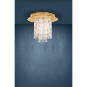 Πλαφονιέρα LED 43W 3000k Χρυσό Και Κρύσταλλο Vivalones 39398 EGLO