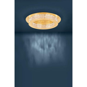 Πλαφονιέρα LED 44.1W 3000k Χρυσό Και Κρύσταλλο Principe 39406 EGLO