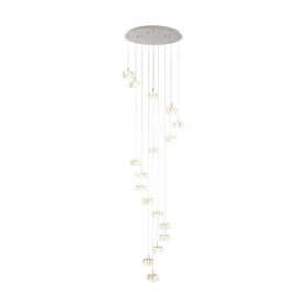 Φωτιστικό LED 76.5W 3000k Χρώμιο Και Διάφανο Corliano1 39546 EGLO