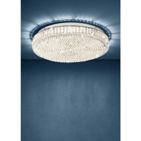 Πλαφονιέρα LED 52W 3000k Χρώμιο Και Κρύσταλλο Balparda 39747 EGLO