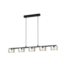 Φωτιστικό LED 27W 3000k Μαύρο Και Διάφανο Spadafora 39875 EGLO