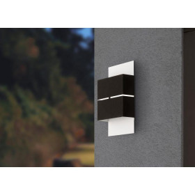 Απλίκα LED 5W 3000k Ανθρακί Και Λευκό Kibea 93254 EGLO