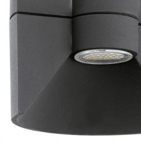 Σποτ Επίτοιχο LED 5W 3000k Ανθρακί Redondo 93368 EGLO