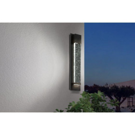 Απλίκα LED 6.6W 3000k Μαύρο Και Διάφανο Villagrazia 98154 EGLO