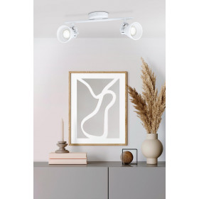 Σποτ Οροφής Δίφωτο GU10 Λευκό Seras1 98394 EGLO