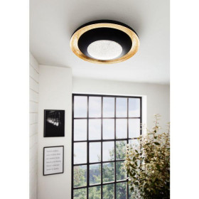 Πλαφονιέρα LED 24.5W 2700k-6500k Μαύρο Και Χρυσό Canicosa2 98527 EGLO