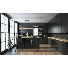 Φωτιστικό LED 25.5W 3000k Ξύλο Και Μαύρο Camacho 99293 EGLO