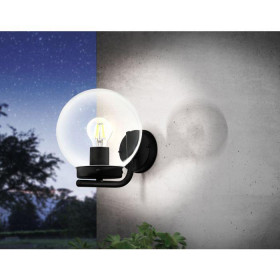 Απλίκα E27 Μαύρο Και Διάφανο Taverna 99598 EGLO