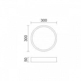 Πλαφονιέρα LED 21W 3000k Μαύρο 3203 SPOTLIGHT