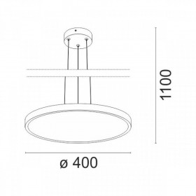 Φωτιστικό Μονόφωτο LED 40W 4000k Λευκό 5694 SPOTLIGHT