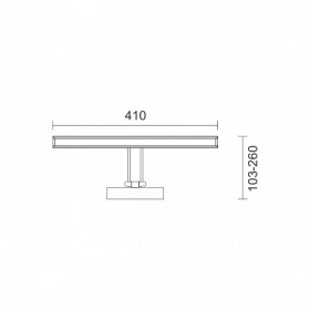 Απλίκα LED 9W 4000k Γκρι 6368 SPOTLIGHT