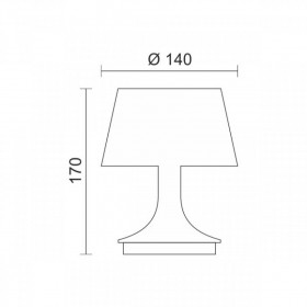Φωτιστικό Γραφείου LED 3W 3000Κ-4000k Λευκό Φορητό 6432 SPOTLIGHT