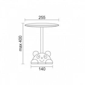 Φωτιστικό Γραφείου Παιδικό LED 5W 3000K-6000K Λευκό Και Γαλάζιο 6908 SPOTLIGHT