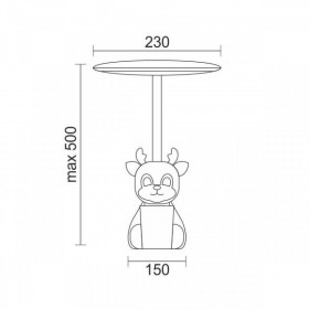 Φωτιστικό Γραφείου Παιδικό LED 5W 3000K-6000K Λευκό Και Γαλάζιο 6910 SPOTLIGHT
