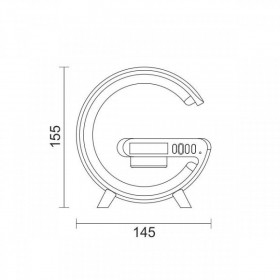Πορτατίφ LED 6W RGB Λευκό Με Wireless Φορτιστή 6920 SPOTLIGHT