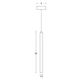 Φωτιστικό LED 3W 2700k Μαύρο 17009 ZAMBELIS