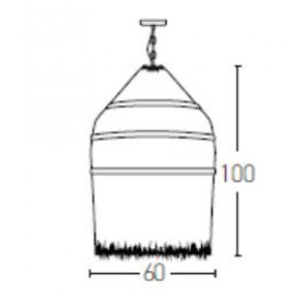 Φωτιστικό Μονόφωτο Ε27 Φυσικό 17129 ZAMBELIS