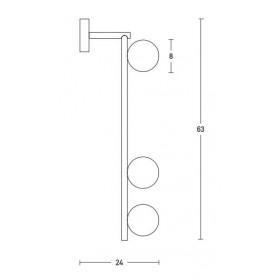 Απλίκα Τρίφωτη E14 Μαύρο 18134 ZAMBELIS
