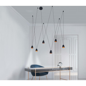 Φωτιστικό LED 42W 3200k Μαύρο Και Χρυσό 18151 ZAMBELIS