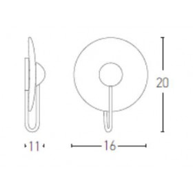 Απλίκα LED 3W 3000k Μαύρο Και Λευκό 18168 ZAMBELIS