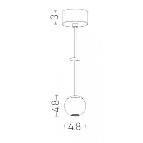 Φωτιστικό LED 4.5W 3000k Μαύρο 1902 ZAMBELIS