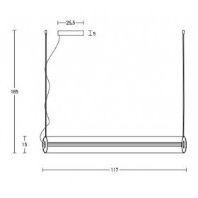 Φωτιστικό LED 35W 3000k Μαύρο 19112 ZAMBELIS
