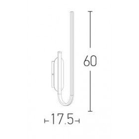 Απλίκα LED18W 3000k Μαύρο 1936 ZAMBELIS