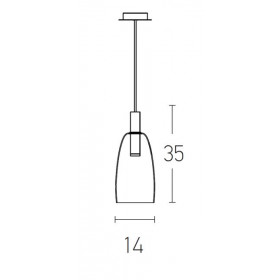 Φωτιστικό LED 5W 3000k Μαύρο Και Φυμέ 1965 ZAMBELIS