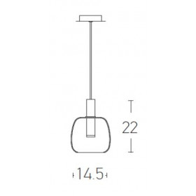 Φωτιστικό LED 5W 3000k Μαύρο Και Φυμέ 1967 ZAMBELIS